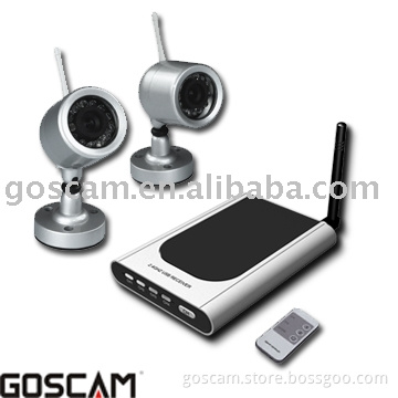 2.4GHz 1 plus 2 Day/Night Wireless Camera Kit 812BD2